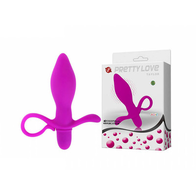 Foto 1 do produto Plug Anal em Soft Touch com Plug Lateral e 10 Funções de Vibração - Pretty Love Taylor | 9 x 3,5 cm