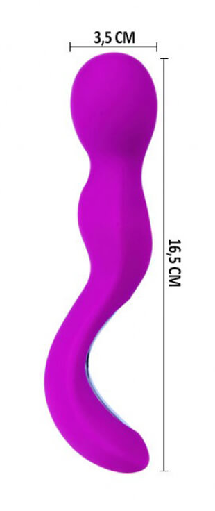 Pretty Love Tiger - Massageador Recarregável em Soft Touch com 30 Modos de Vibração -16,5 x 3,5 cm | Cor: Roxo - 4