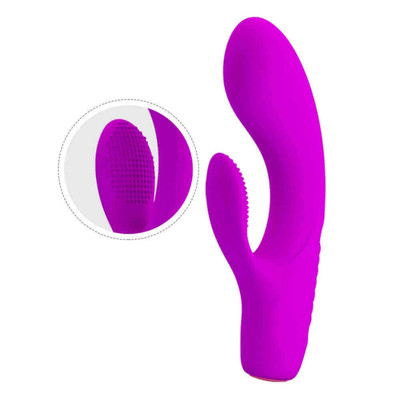 Foto 2 do produto Vibrador Flexível Estimulador de Ponto G e Clítoris Recarregável com 12 Modos de Vibrações e Função Memória - Pretty Love Tim - 16 x 3,5 cm
