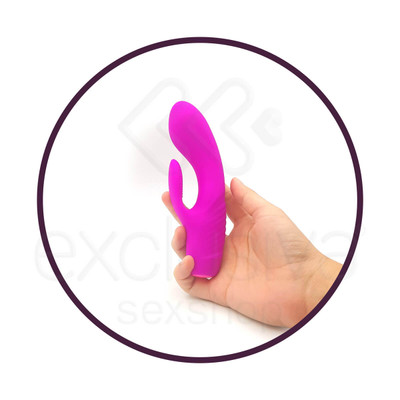 Vibrador Flexível Estimulador de Ponto G e Clítoris Recarregável com 12 Modos de Vibrações e Função Memória - Pretty Love Tim - 16 x 3,5 cm