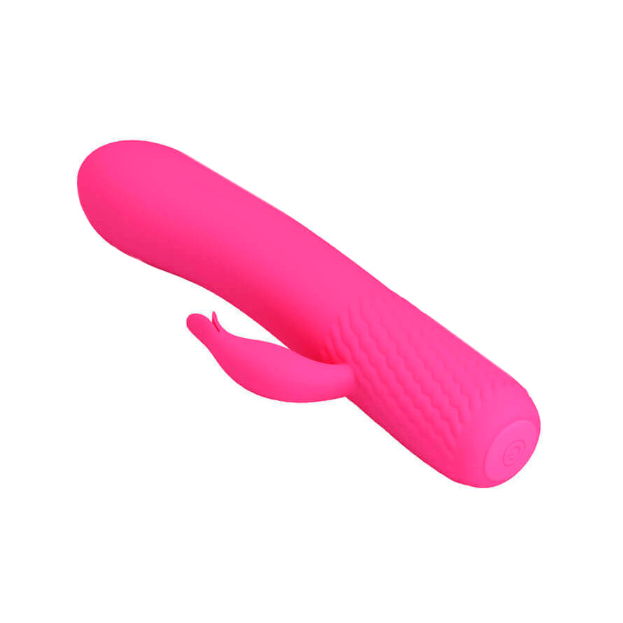 Vibrador Recarregável com Estimulador de Clítoris, 12 Modos de Vibração e Função Memória - Pretty Love Omar | 9,5 x 2,9 cm | Disponível em 2 Cores - 2