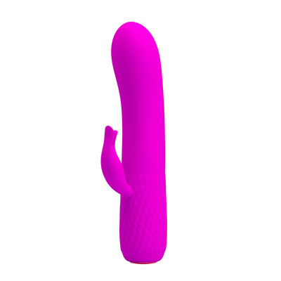 Foto 5 do produto Vibrador Recarregável com Estimulador de Clítoris, 12 Modos de Vibração e Função Memória - Pretty Love Omar | 9,5 x 2,9 cm | Disponível em 2 Cores