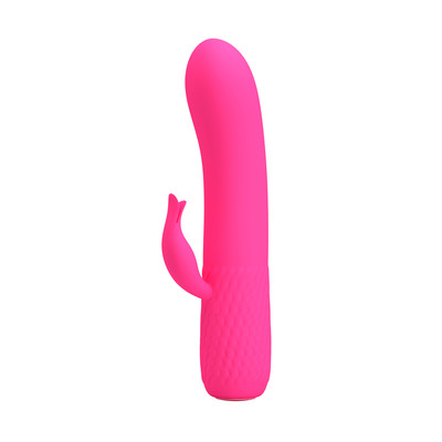 Vibrador Recarregável com Estimulador de Clítoris, 12 Modos de Vibração e Função Memória - Pretty Love Omar | 9,5 x 2,9 cm | Disponível em 2 Cores