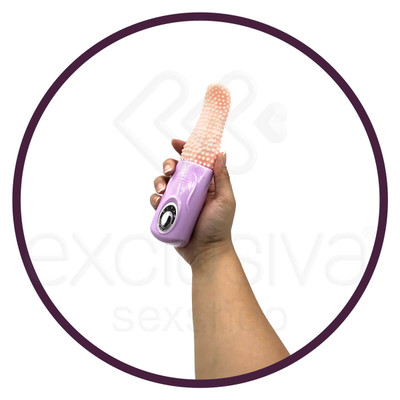Vibrador Recarregável em Formato de Língua com 3 Velocidades de Movimentos Sobe e Desce - Pretty Love Tongue