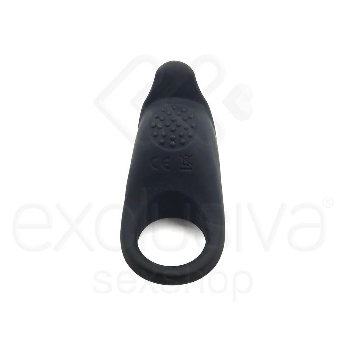 Pretty Love Tongue Vibrator - Anel Peniano Recarregável com 7 Modos de Vibração, Estimulador de Clítoris e Textura Massageadora | Cor: Preto - 4