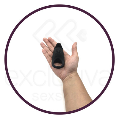 Foto 6 do produto Pretty Love Tongue Vibrator - Anel Peniano Recarregável com 7 Modos de Vibração, Estimulador de Clítoris e Textura Massageadora | Cor: Preto