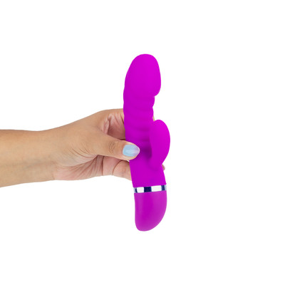 Vibrador Flexível Estimulador de Ponto G e Clítoris em Silicone Ultra Macio com 7 Modos de Vibração - Pretty Love Tracy | 10,5 x 3,8 cm | Disponível em 2 Cores