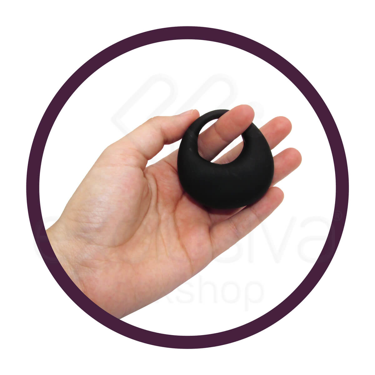 Pretty Love Trap - Anel Peniano com Estimulador de clítoris e Vibração Única e Potente - 5,2 x 2,1 cm - 4