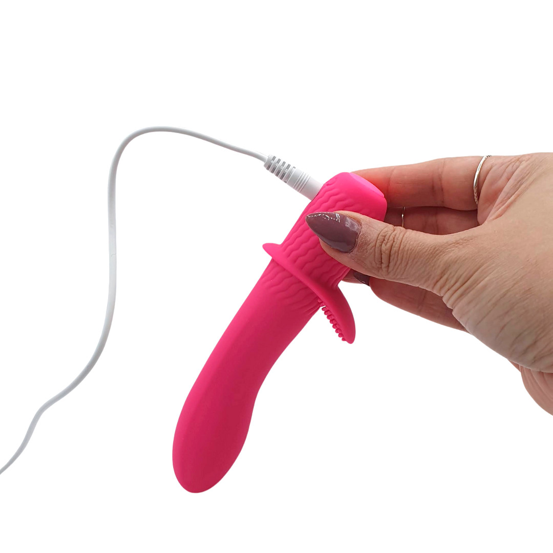 Vibrador Flexível de Ponto G e Estimulador Clítoris com 12 Modos de Vibrações, Recarregável - Pretty Love Troy | 10,5 x 2,8 cm | Disponível em 2 Cores - 8