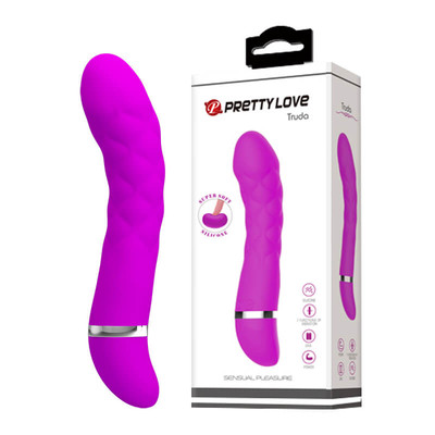 Pretty Love Truda - Vibrador Estimulador de Ponto G em Silicone Super Soft e 7 Modos de Vibrações - 19,5 x 3,5 cm | Cor: Roxo
