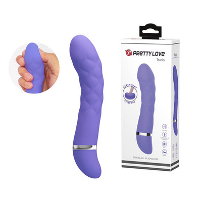 Foto 1 do produto Pretty Love Truda - Vibrador Estimulador de Ponto G em Silicone Super Soft e 7 Modos de Vibrações - 19,5 x 3,5 cm | Cor: Lilás