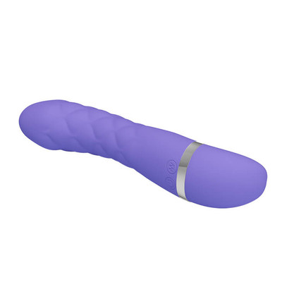Foto 4 do produto Pretty Love Truda - Vibrador Estimulador de Ponto G em Silicone Super Soft e 7 Modos de Vibrações - 19,5 x 3,5 cm | Cor: Lilás