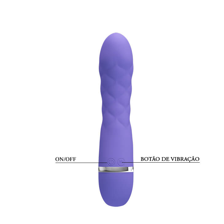 Pretty Love Truda - Vibrador Estimulador de Ponto G em Silicone Super Soft e 7 Modos de Vibrações - 19,5 x 3,5 cm | Cor: Lilás - 3