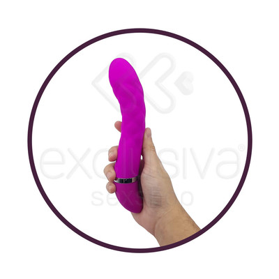 Pretty Love Truda - Vibrador Estimulador de Ponto G em Silicone Super Soft e 7 Modos de Vibrações - 19,5 x 3,5 cm | Cor: Roxo