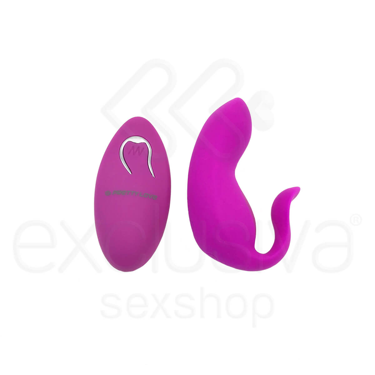 Vibrador para Casal com Estimulador de Ponto G, 12 Modos de Vibração e Controle sem Fio - Pretty Love Tyler - 7,5 x 2,5 cm - 4