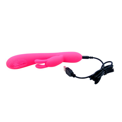Foto 4 do produto Vibrador Rabbit com 3 Intensidades de Dedilhado, 7 Modos de Vibração, Recarregável e Resistente à Água - Pretty Love | 11 x 3,5 cm