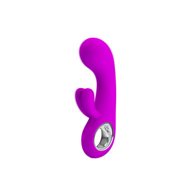Foto 2 do produto Vibrador Estimulador de Ponto G e Clítoris Recarregável com 7 Modos de Vibração - Pretty Love Valentine | 16,5 x 3,8 cm