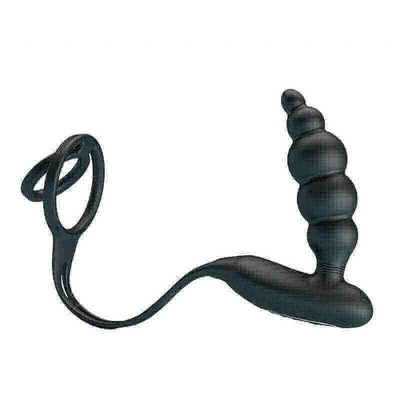 Foto 2 do produto Pretty Love Vibration Penis Sleeve 3 - Plug Anal com Anel para Pênis e Escroto em Silicone com 12 Modos de Vibrações