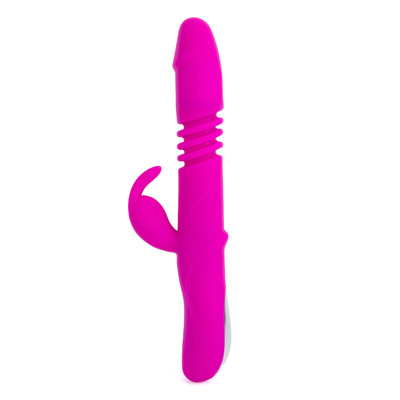 Foto 2 do produto Vibrador Rabbit Recarregável com 4 Funções de Rotação, 12 Modos de Vibração e Movimento de Vai e Vem - Pretty Love Ward | 15,5 x 3,5 cm