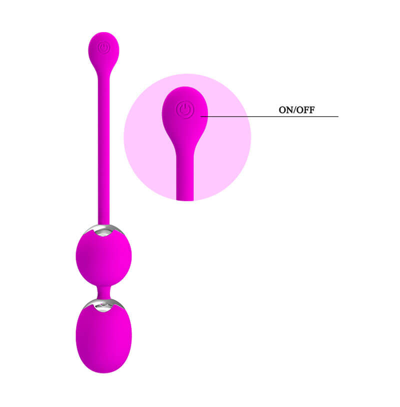 Bolas BenWa para Pompoarismo Recarregável em Silicone com 12 Modos de Vibração - Pretty Love Werner | 20,5 x 4,4 cm - 4