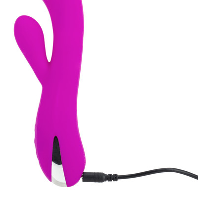 Foto 4 do produto Vibrador Estimulador de Ponto G e Clítoris Recarregável, Flexível com 12 Modos de Vibração, Função Memória e Auto Aquecimento - Pretty Love Wilbur | 11 x 3,5 cm