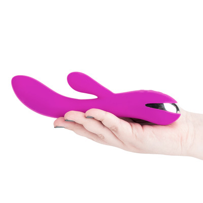 Foto 5 do produto Vibrador Estimulador de Ponto G e Clítoris Recarregável, Flexível com 12 Modos de Vibração, Função Memória e Auto Aquecimento - Pretty Love Wilbur | 11 x 3,5 cm