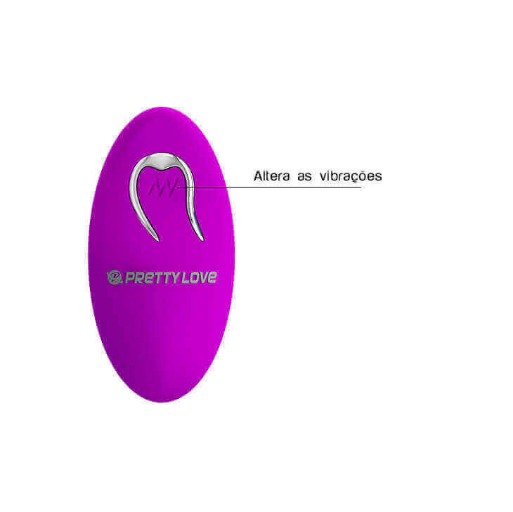 Vibrador Estimulador de Ponto G e Clítoris em Silicone com 12 Modos de Vibração e Controle Remoto Sem Fio - Pretty Love Willie - 10 x 3 cm - 9
