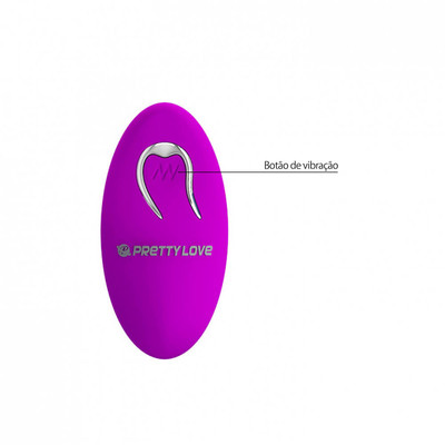Foto 6 do produto Vibrador para Pompoarismo Recarregável com 12 Modos de Vibração - Pretty Love Willie - 21 x 3,4