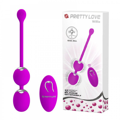 Vibrador para Pompoarismo Recarregável com 12 Modos de Vibração - Pretty Love Willie - 21 x 3,4