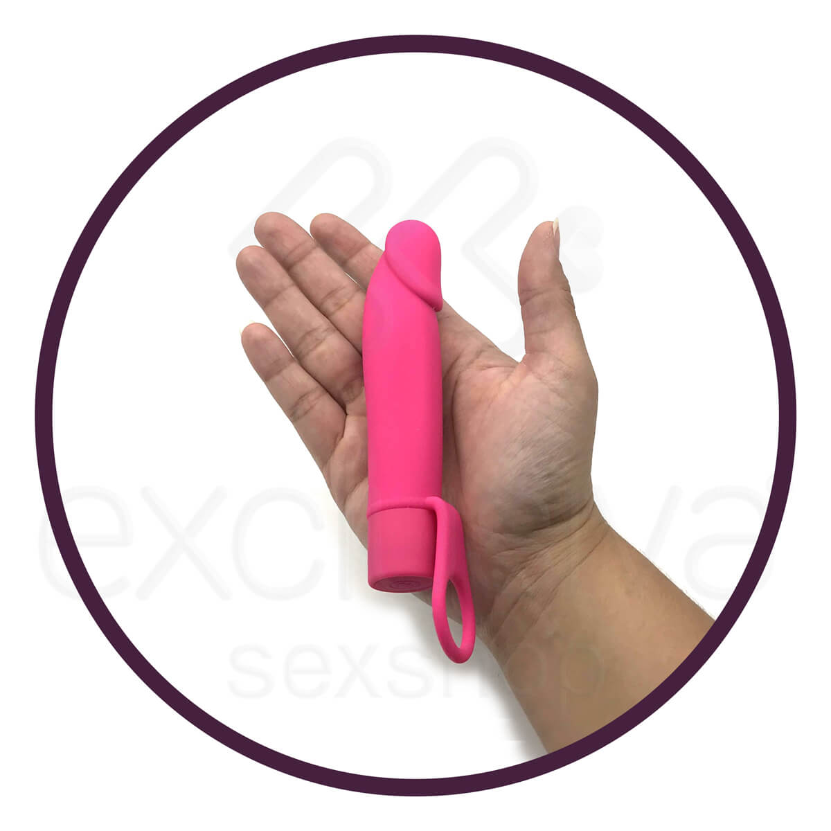 Vibrador Estimulador de Ponto G em Silicone Aveludado e 10 Modos de Vibração - Pretty Love Xiuhcoatl | 13 x 2,6 cm - 3