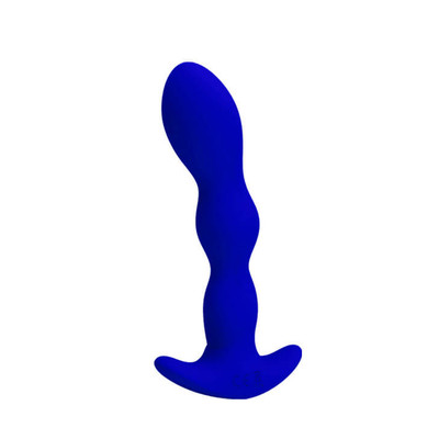 Foto 6 do produto Pretty Love Yale - Plug Anal Escalonado Estimulador de Próstata em Silicone Recarregável com 12 Modos de Vibrações, Base de Segurança e Função Memória - 14,7 x 3,2 cm