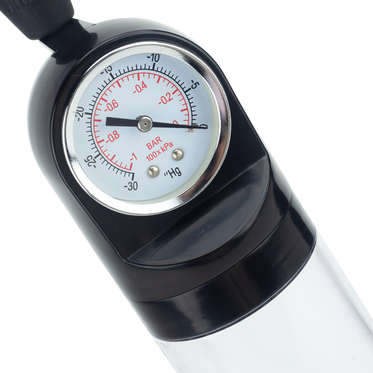 Bomba Peniana com Manopla e Manômetro - Pro Solution Pump | 21 x 6 cm - 3