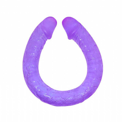 Prótese Dupla em Formato de Pênis Realístico com Glandes e Veias em Jelly - Lybaile Double Dones | 49 x 4,6 cm | Disponível em 2 Cores