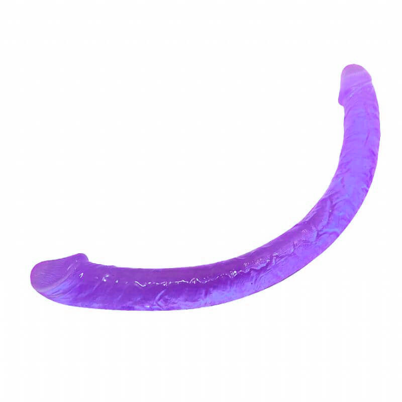 Prótese Dupla em Formato de Pênis Realístico com Glandes e Veias em Jelly - Lybaile Double Dones | 49 x 4,6 cm | Disponível em 2 Cores - 2