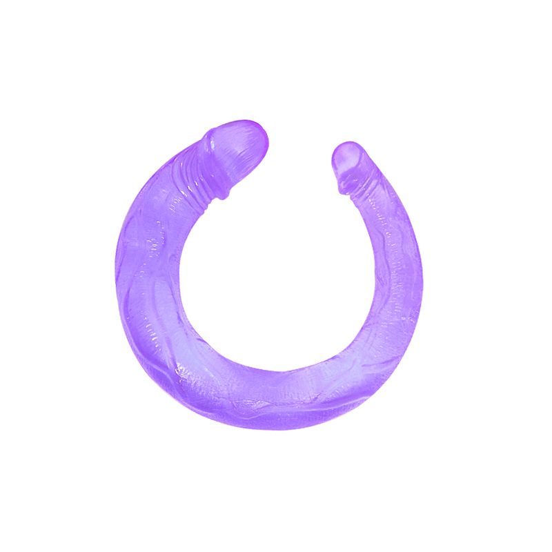 Prótese Dupla em Formato de Pênis Realístico com Glandes e Veias em Jelly - Lybaile Double Dones | Disponível em 2 Cores - 2