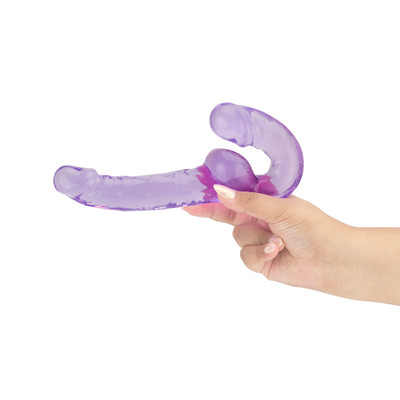 Prótese Dupla Strap On em TPE com Glande Definida e Texturas - Dildo Ultra-Realistic 9.2" | 16 x 3,2 cm | Disponível em 2 Cores