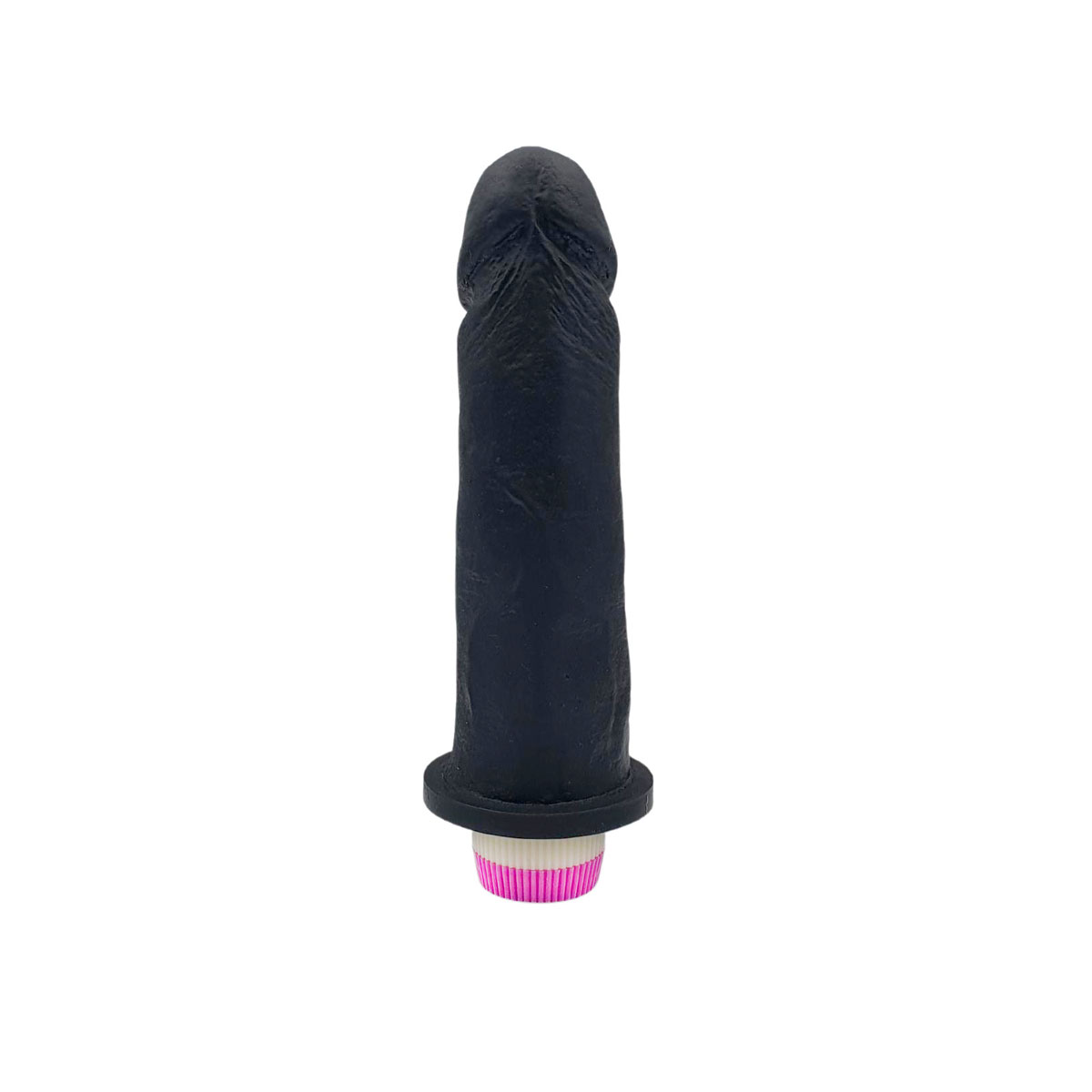 Prótese em Forma de Pênis com Veias Salientes, Glande e Vibrador Multivelocidade - Pura Luxúria - 16,5 x 4,3 cm | Disponível em 3 Cores - 10