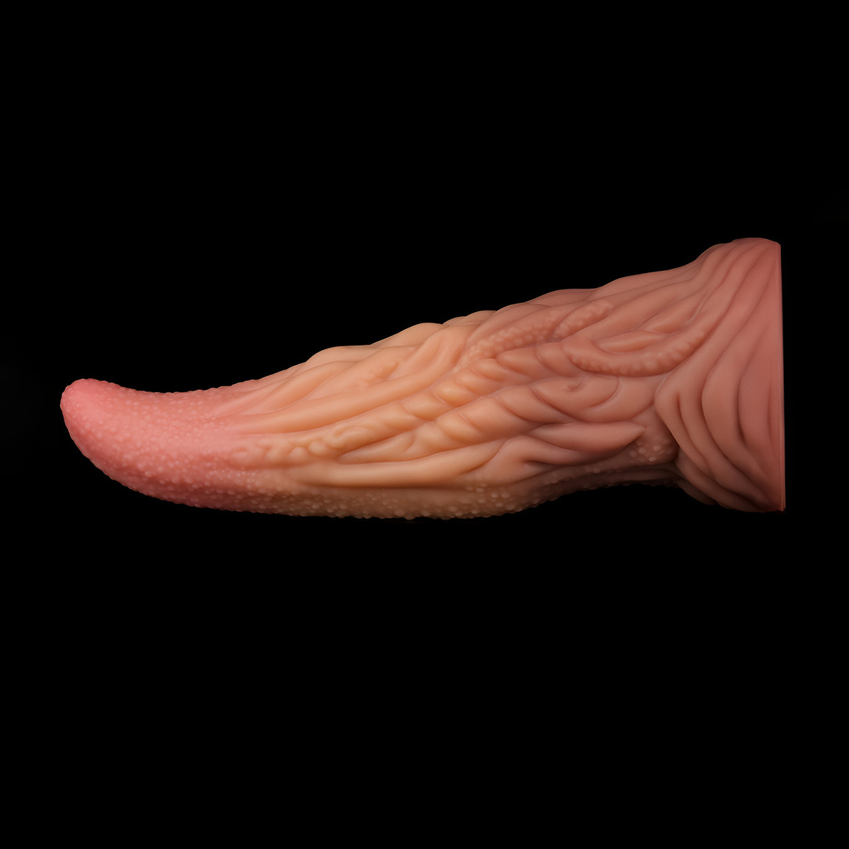 Prótese em Formato de Língua Monster em Silicone com Texturas e Ventosa - LoveToy 10" | 23 x 7,4 cm - 4