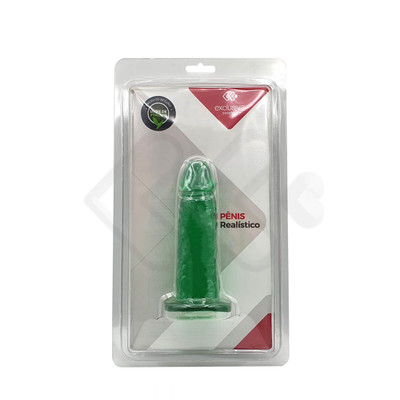 Adão & Eva - Prótese em Formato de Pênis em Gel com Aroma de Hortelã - 14,5 x 4 cm