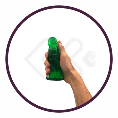 Adão & Eva - Prótese em Formato de Pênis em Gel com Aroma de Hortelã - 14,5 x 4 cm