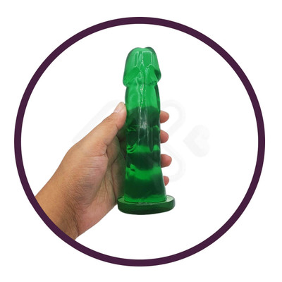 Adão & Eva - Prótese em Formato de Pênis em Gel com Aroma de Hortelã - 16 x 4 cm
