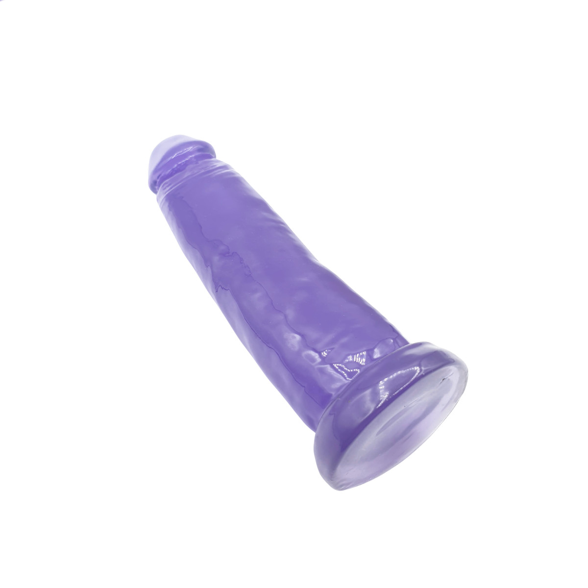 Prótese em Gel no Formato de Pênis com Glande e Aroma de Uva - Adão & Eva | Disponível em 3 Tamanhos - 7