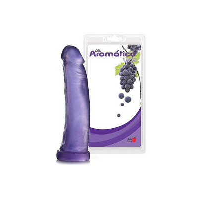 Prótese em Gel no Formato de Pênis com Glande e Aroma de Uva - Adão & Eva | Disponível em 3 Tamanhos