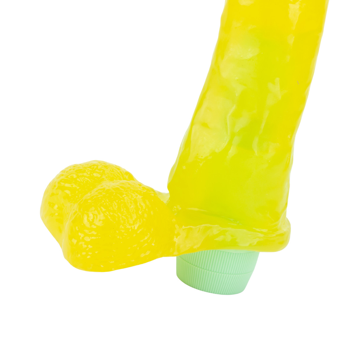 Prótese Peniana em Gel com Escroto, Aroma de Abacaxi e Multivelocidade - Adão & Eva | 17 x 4,2 cm - 5