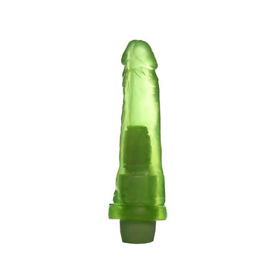 Foto 3 do produto Prótese em Formato de Pênis em Gel com Vibrador e Aroma de Hortelã | Disponível em 3 Tamanhos