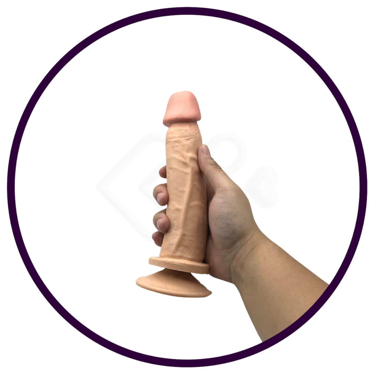 Prótese em Formato de Pênis com Glande Definida e Ventosa - Real Peter | 15,5 x 4 cm | Disponível em 3 cores - 5
