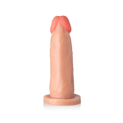 Prótese em Formato de Pênis em PVC Atóxico - Adão & Eva | 13,5 x 3,7 cm