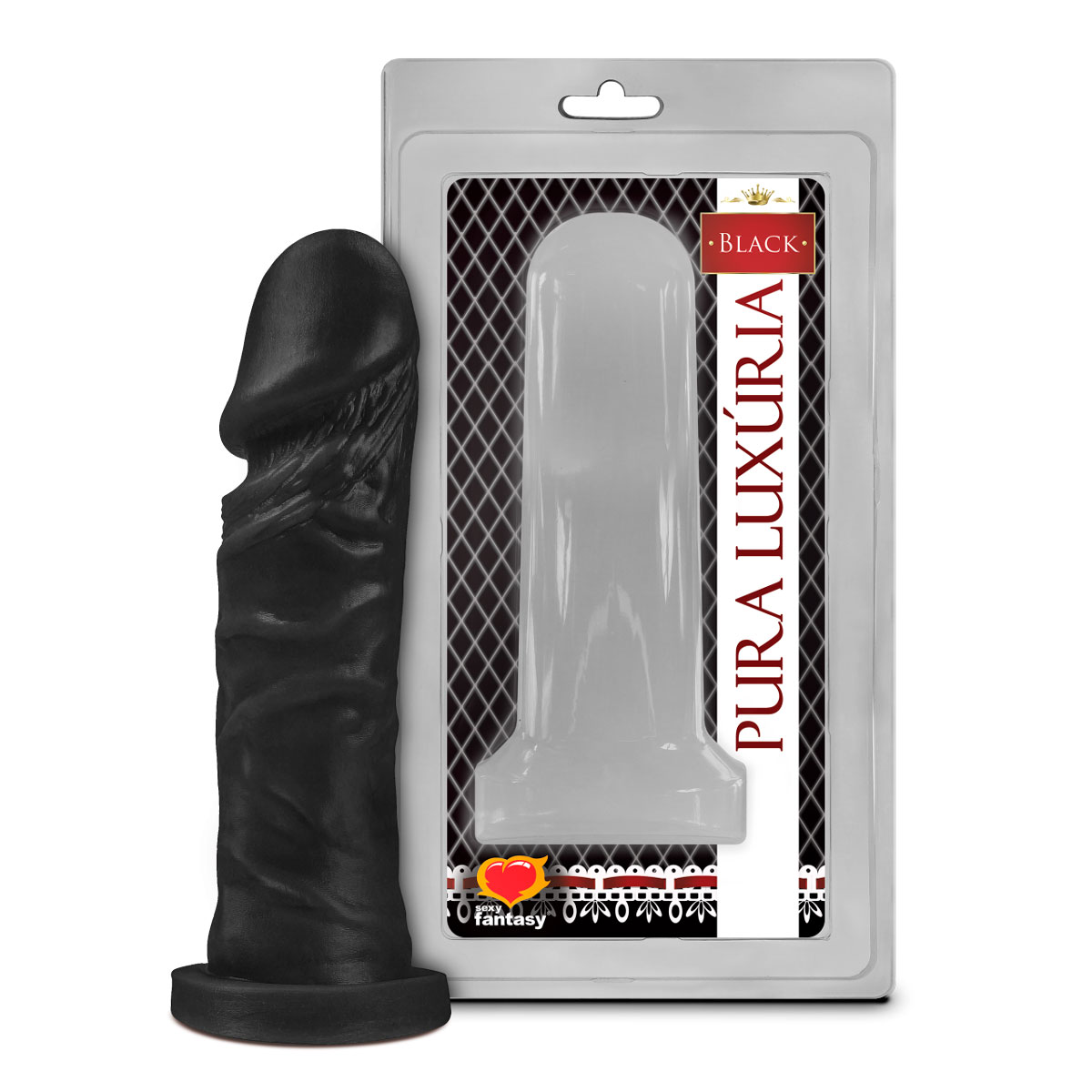 Prótese com Formato de Pênis Realístico Maciço Sem Escroto com Veias Dilatadas e Glande Definida - Pura Luxúria - 14,6 x 4 cm | Disponível em 3 Cores - 4