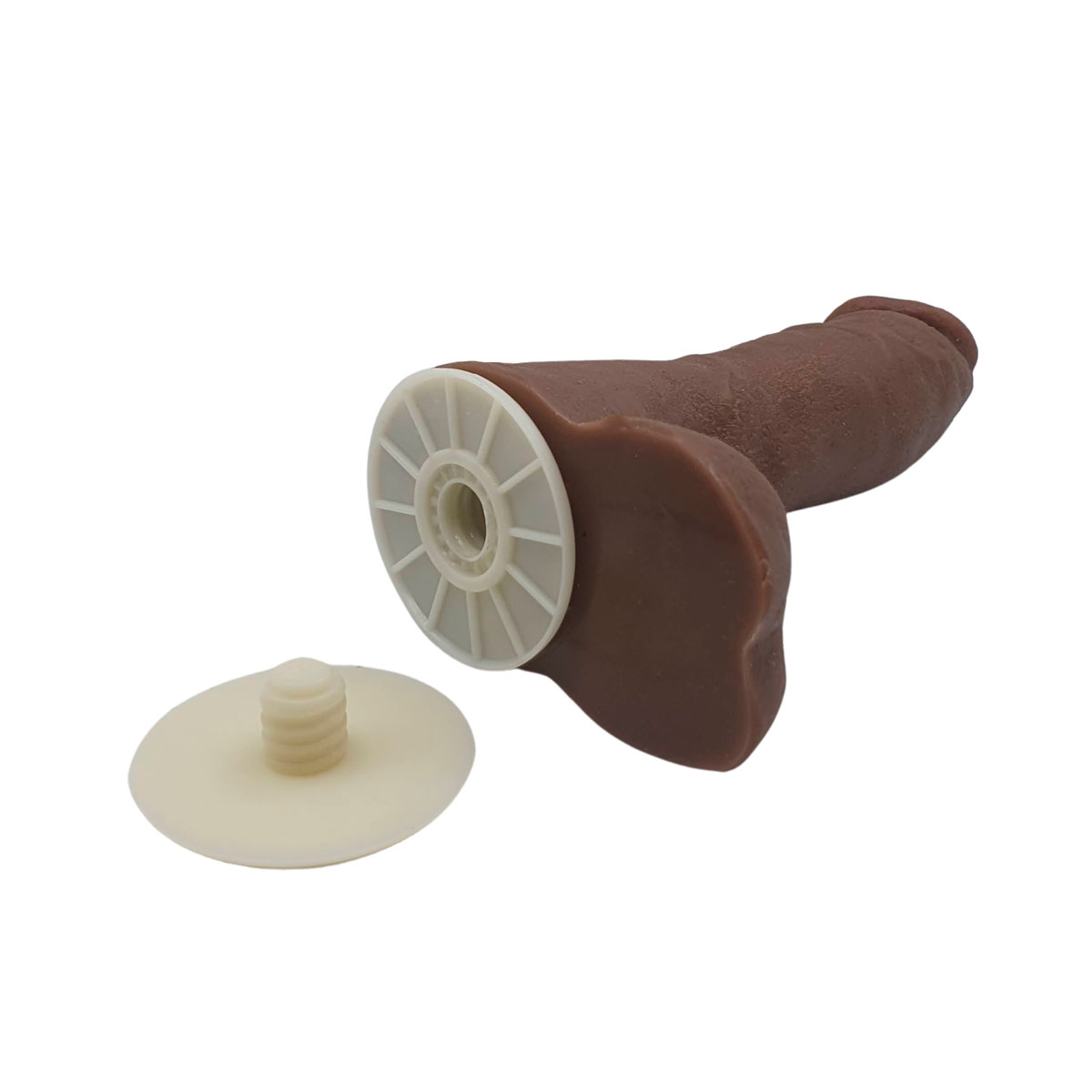 Prótese em Formato Realístico com Glande, Escroto Definidos e Encaixe para Cinta Peniana - Magic Sexy | 13 x 3,5 cm | Disponível em 3 Cores - 6