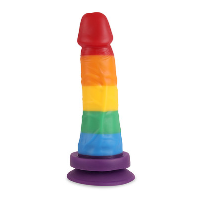 Foto 2 do produto Prótese Peniana em Formato Realístico com Glande Definida e Ventosa na Base - Adão & Eva Pride Viva a Diversidade | 15 x 4,4 cm